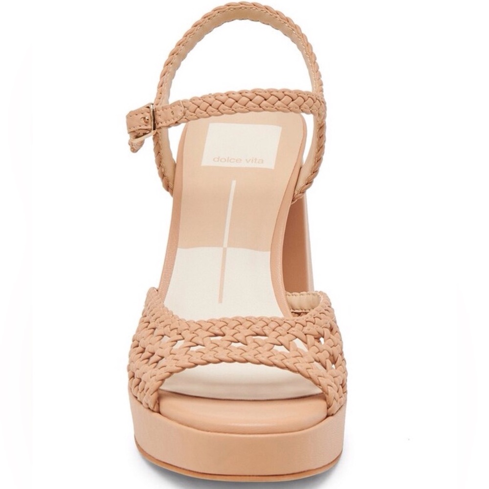 Dolce Vita Peyten Woven Stella Platform Sandal Cafe Size-10 NIB - Picture 5 of 10